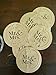 Handmade Mason Jar Labels Mr and Mrs Canning Lid Topper Stickers Set of 12