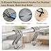 Pafeooui 100 Pcs 2.8“ Heavy Duty S Hooks for Elastic Rope – Rust-Resistant Steel Bungee Cord Hook with Metal S Hooks for Secure Hanging (Indoor & Outdoor Use)