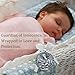 Guardian Angel Crib Medal White Ribbon Round 2 9/10, Christening Baptism Gift Baby Keepsake Newborn Angel Ornament Sympathy Gift for Baby Loss