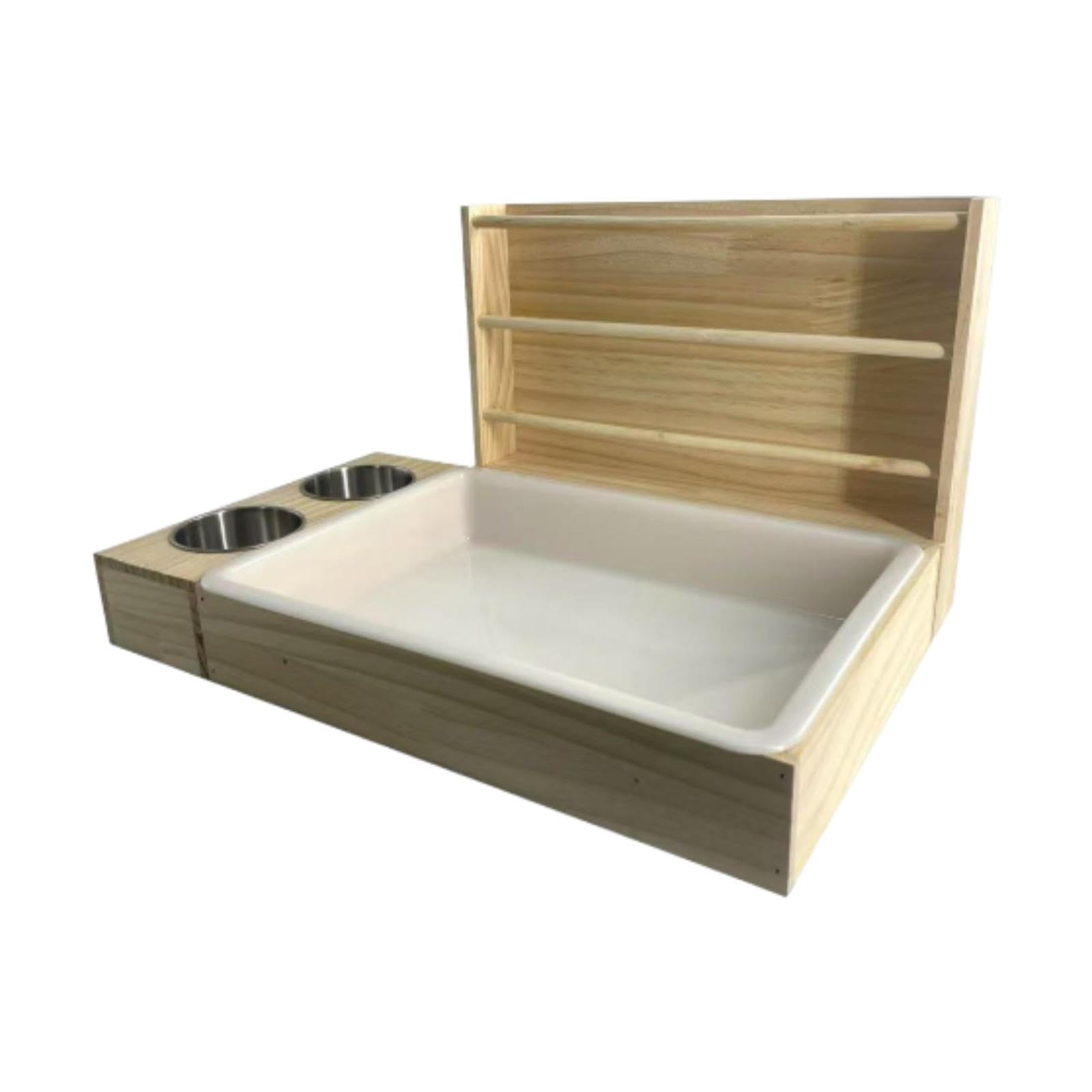 Mangeoire à Foin Pour Lapin Avec Bac à Litière, Mangeoire à Foin En