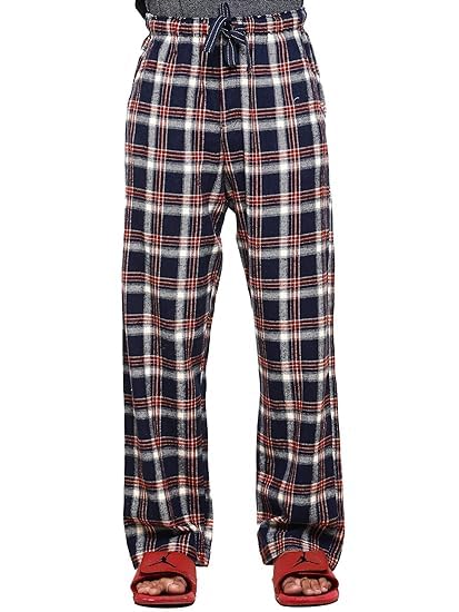 twist Men's Checkered Plus Size Pyjama Pant(Blue;50)-picture-1