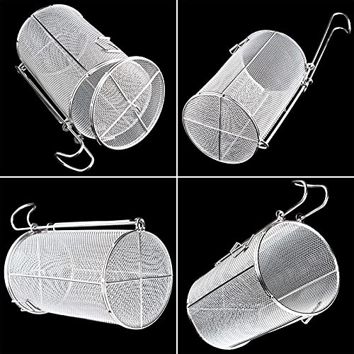 Frituurmand Roestvrijstalen fry mand ronde zeef Franse friet mand met intrekbare handvat voor friet, gebakken kip, noedels, etc. Frituurmanden - Image 8