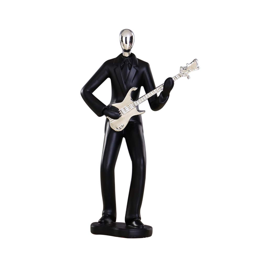 Musical Instrument Player Figurine Resin Musical Modern Sculpture Collectible Abstract Statue Collection (Guitar)