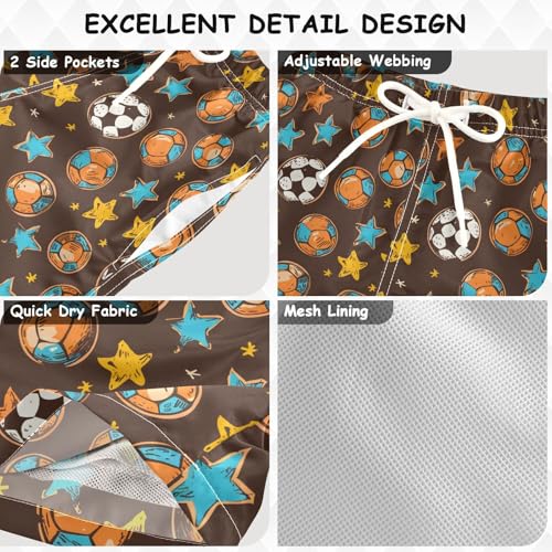 Ball and Star Boys Swim Trunks Toddler Shorts Swimwear Boardshorts3