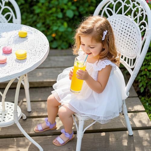 Image of Kiderence Toddler Flower Girl Sandals Open Toe Dress Shoes Wedding Party