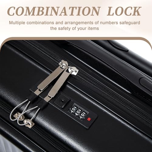 Image of 20 /14 Inch Hardside Luggage, Lightweight Durable Suitcase with Spinner Wheels