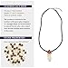 SMOKY QUARTZ Healing Crystal Necklace for Women & Men - Pendant Chakra Healing Crystal Jewelry for Adults, Spiritual Gifts w/Genuine Gemstone, Braided Faux Leather Chain, Handmade w/Love