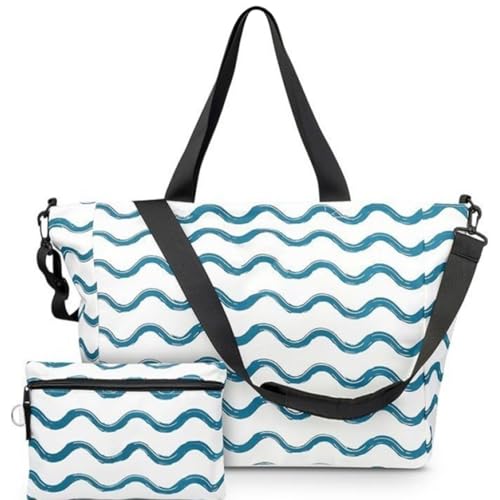 Bolso playero plegable para mujer miniatura 1