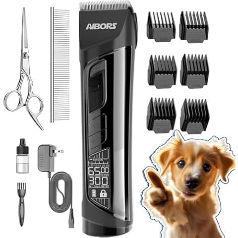 AIBORS 5-Speed Dog Grooming Clippers Cover