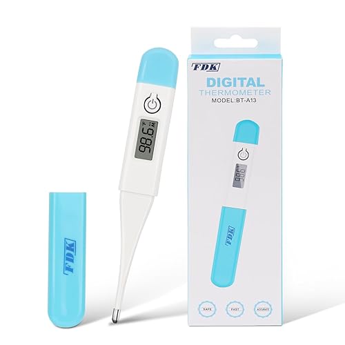 Termómetros para adultos y niños, termómetro oral digital de lectura rápida y precisa para temperatura del bebé, resistente al agua, fácil de usar y