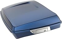 Vista 87 de Harley Tour Pack, equipaje desmontable Razor Tour Pack Maleta para Harley Touring Street Glide, Electra Glide, Road King, Road Glide Special Azul