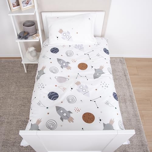 Linge de lit bébé cosmos coton renforcé pour des nuits étoilées - 6