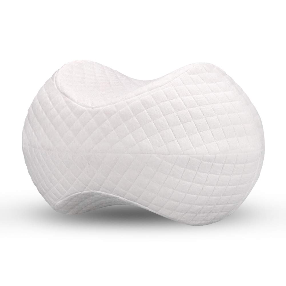 bokemar Small Knee Pillow for Side Sleepers,Memory Foam Wedge Leg Pillows for Sleeping,Knee Support Cushion for Kids,Pregnancy,Hip,Leg,Knee,Back and Spine Alignment