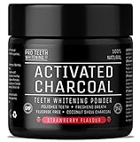Polvo de Carbón Activado Natural Fresa para Blanqueamiento Dental de Pro Teeth Whitening Co -...