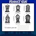 Yuleglowix 17 Inch Halloween Yard Signs Tombstones for Graves Decor Set with Stakes. Nightmare Before Christmas Inspired, Halloween Gravestones Outdoor Decorations Scary Decoration Displays for Party
