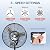 BILT HARD 24" Outdoor Pedestal Oscillating Misting Fan, 3-Speed High-Velocity Patio Misting Fans for Outside, Waterproof Tilting Fan with Mists for Outdoor Cooling, UL Listed