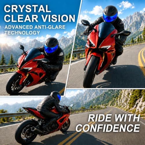 Image of PSLER RF-1400 RF 1400 visor - CWR-F2R Face Shield Helmet Visor Motorcycle Helmet Shield Accessories Replacement for RF 1400 CWR-F2R NXR2 Z8,Deep Blue