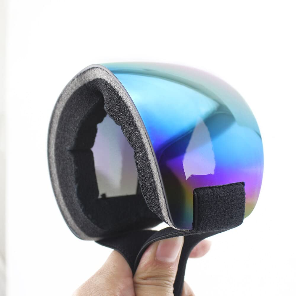 Lunettes de protection pliables et réglables pour motocross, lunettes de ski antireflet pour snowboard, motocross, cross country (couleur : D)