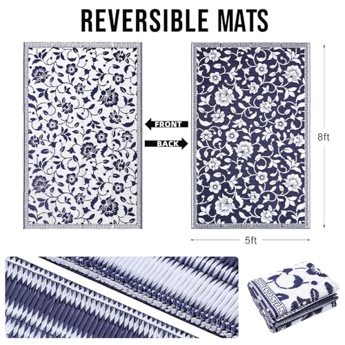 Save 33% on OLANLY Waterproof Outdoor Rug 5x8 ft - Image 2