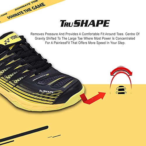 Image of YONEX Badminton Shoes Tour Dominant 2 | Ideal for Badminton,Squash,Table Tennis,Volleyball | Non-Marking Sole |TRU Cushion |Durable Skin Light|Synchro-Fit Insole|Toe Assist Shape|Hexa Grip |Light Weight|