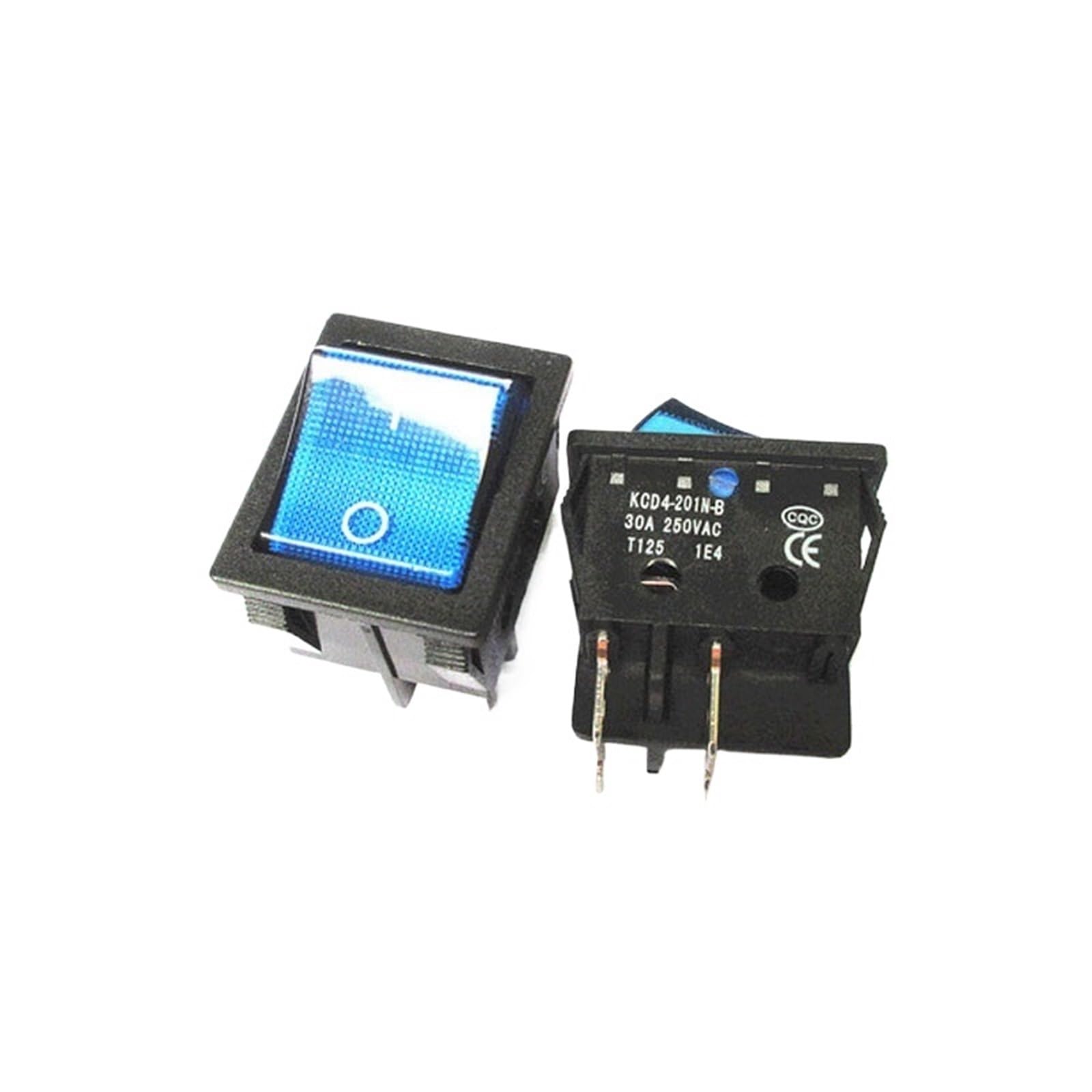 Interrupteur type navire 30A KCD4 à 4 broches avec lumières LED