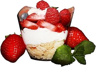 100Pcs/set Dessert Cups Mini Cubes Clear Tasting Sample Glass Containers Elegant Square Plastic Bowls Disposable