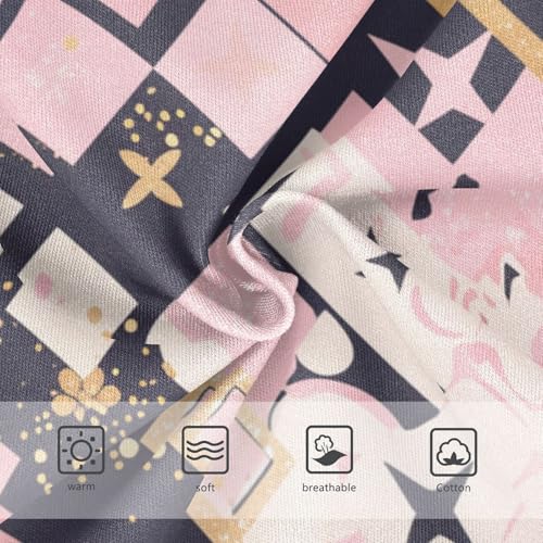 KLL Golden Glitter Pink Leopard Print Toddler Boys' Pure Cotton Training Underwear Cute Children Undies3