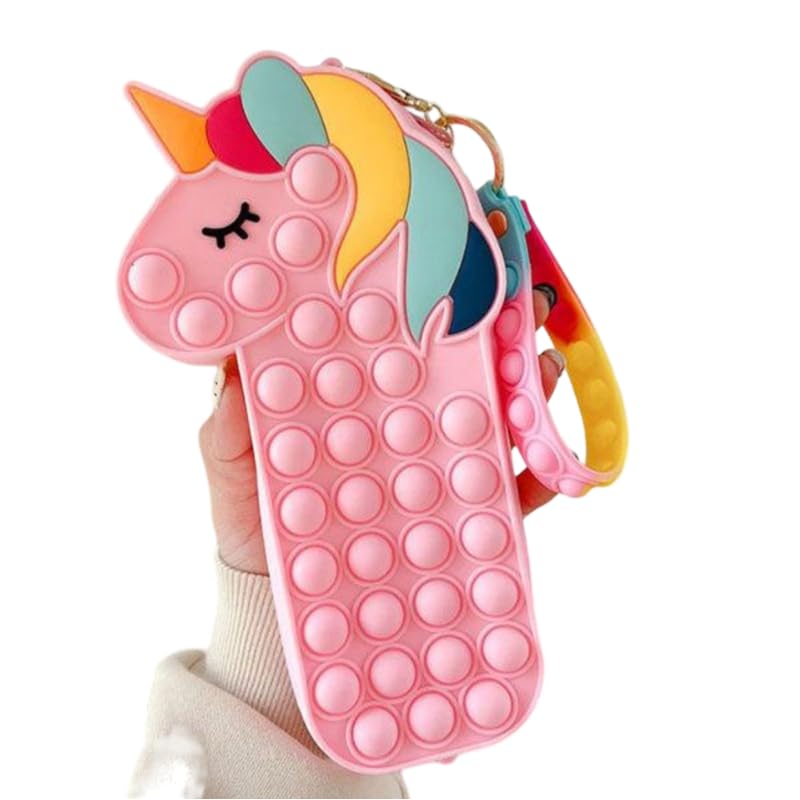 Caught Trendy Silicone Pop It Pouches For Girls Unicorn Pencil Box/Pencil Case Pop It Toy,Pop It Stationery Organizer Kit Multifunctional Zipper Pouch,Stationery Storage Bag, For Kids (Multicolor) (B0CW36X5ML) Amazon Price History, Amazon Price Tracker