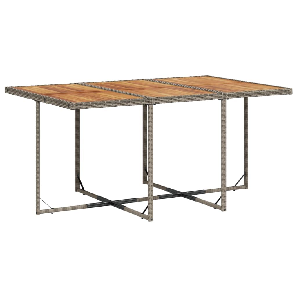 ShGaxin Set Sala da pranzo da giardino 7 pezzi e cuscini in rattan sintetico Grigio, Set Tavolo e Sedie Giardino, Tavolo Terrazza Esterno e Sedie, Set Terrazza, Mobili da Giardino Esterno - 3278041