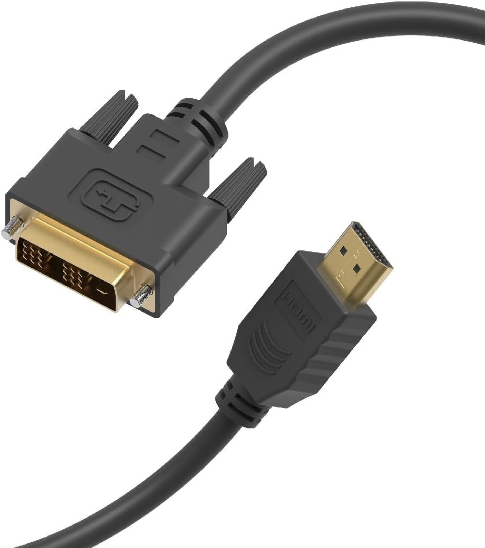 C&E 3Ft HDMI Male to DVI-D Male Cable, 4 Pack