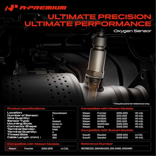 Sensor de Oxígeno A-Premium compatible Nissan Frontier y más miniatura 2
