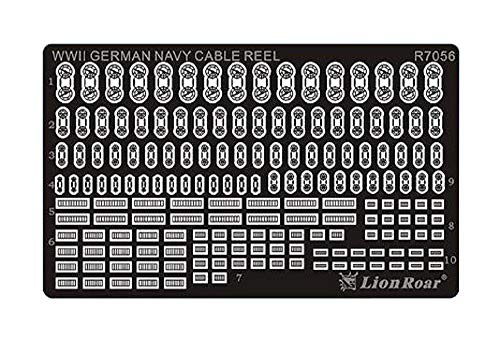 Touret de cable R7056 pour maquette 1/700 de la marine allemande avec details ultra fins d'armement