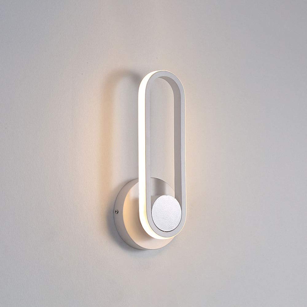 Accesorios de iluminación de pared interior simples con foco LED giratorio de 12W 8