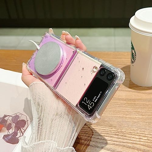 Coque Galaxy Z Fold 3 4 magnétique et pliable à paillettes - 3