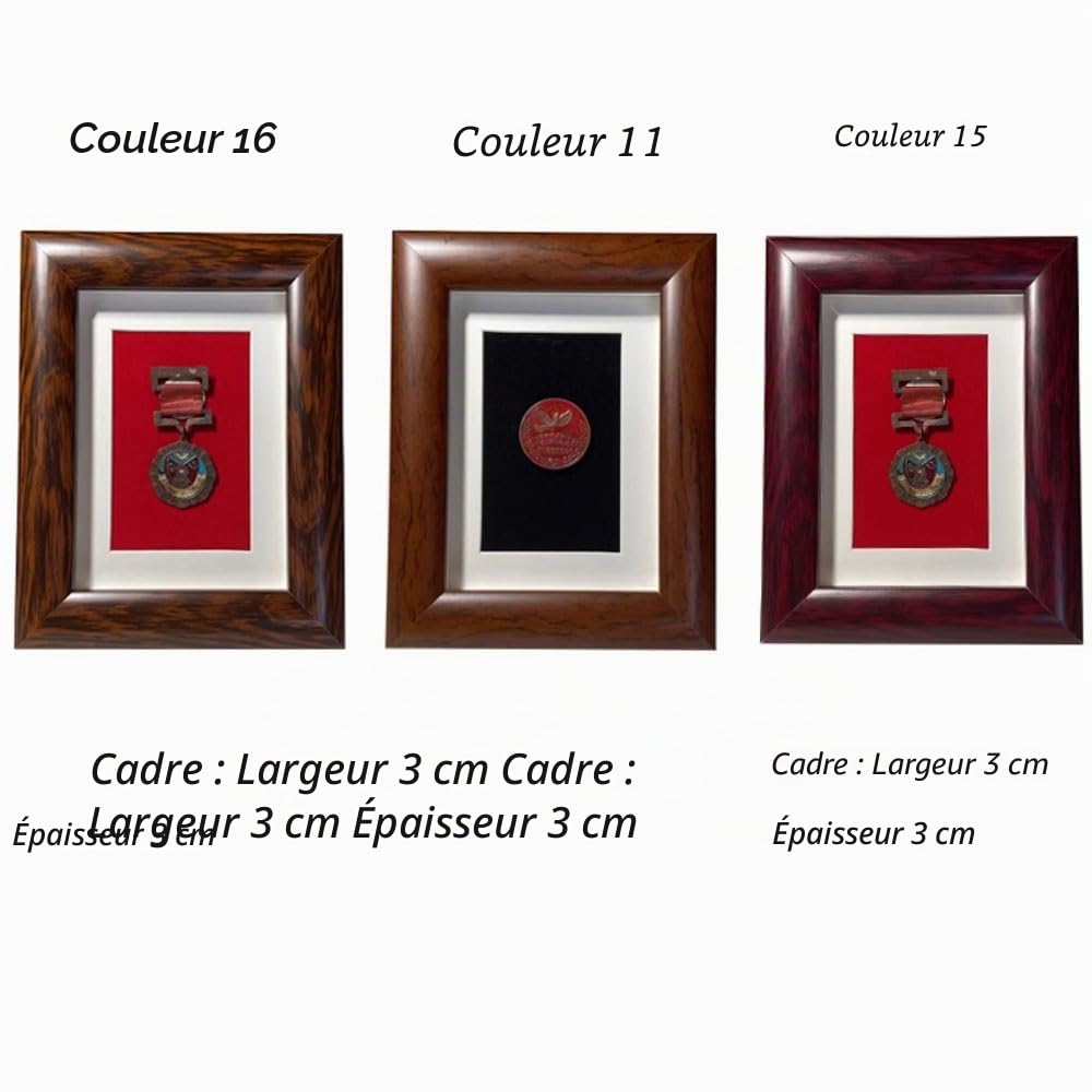 Présentoir de médailles Marathon, boîte à mémoire d'affichage de cadre photo 3D profond, vitrine d'ombre artisanale à suspendre,pour spécimens de médailles,fleurs,broche d'insigne de médaille d'art