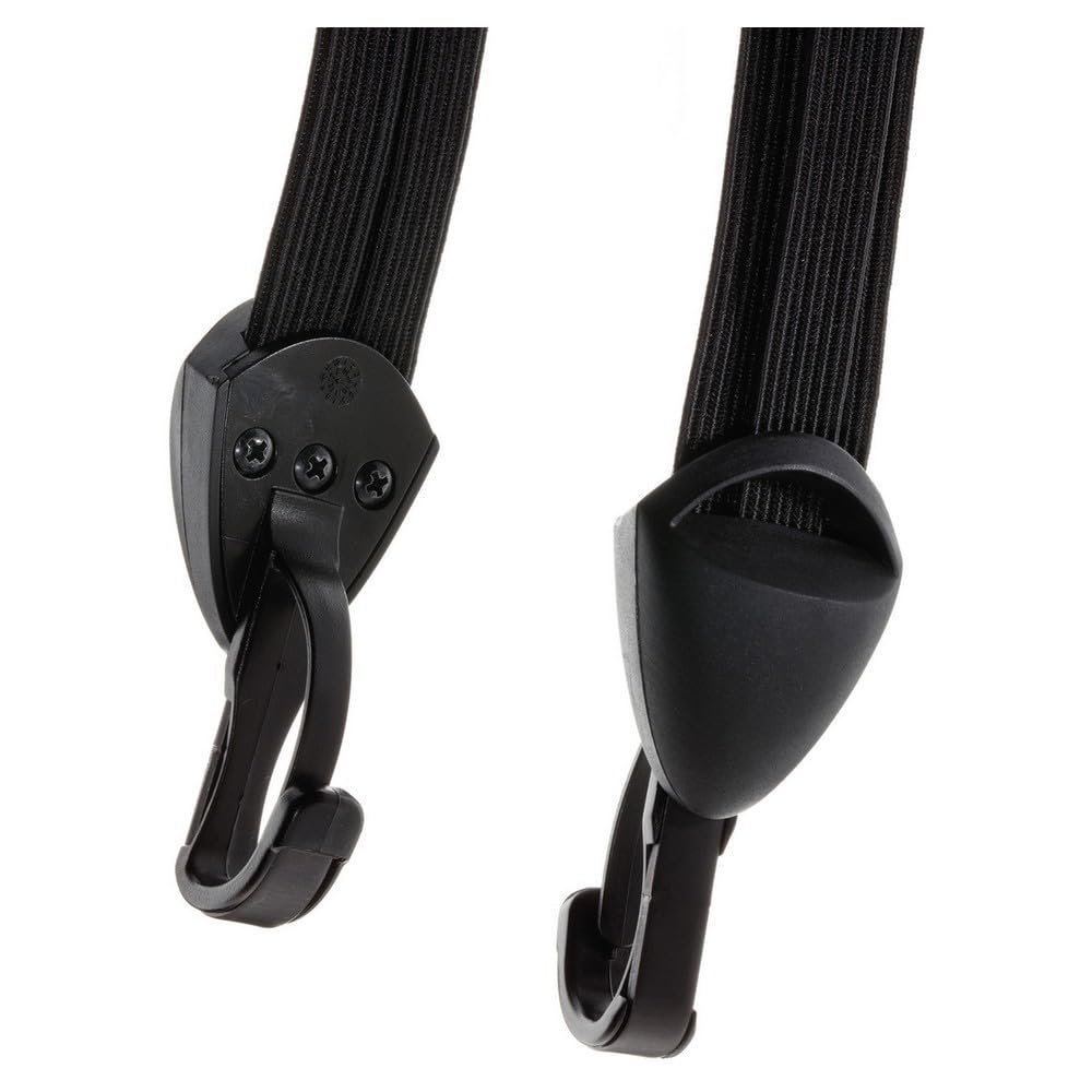Widek Spannriemen Gepäckträger Trio All-Black mit schwarzen Edelstahlhaken