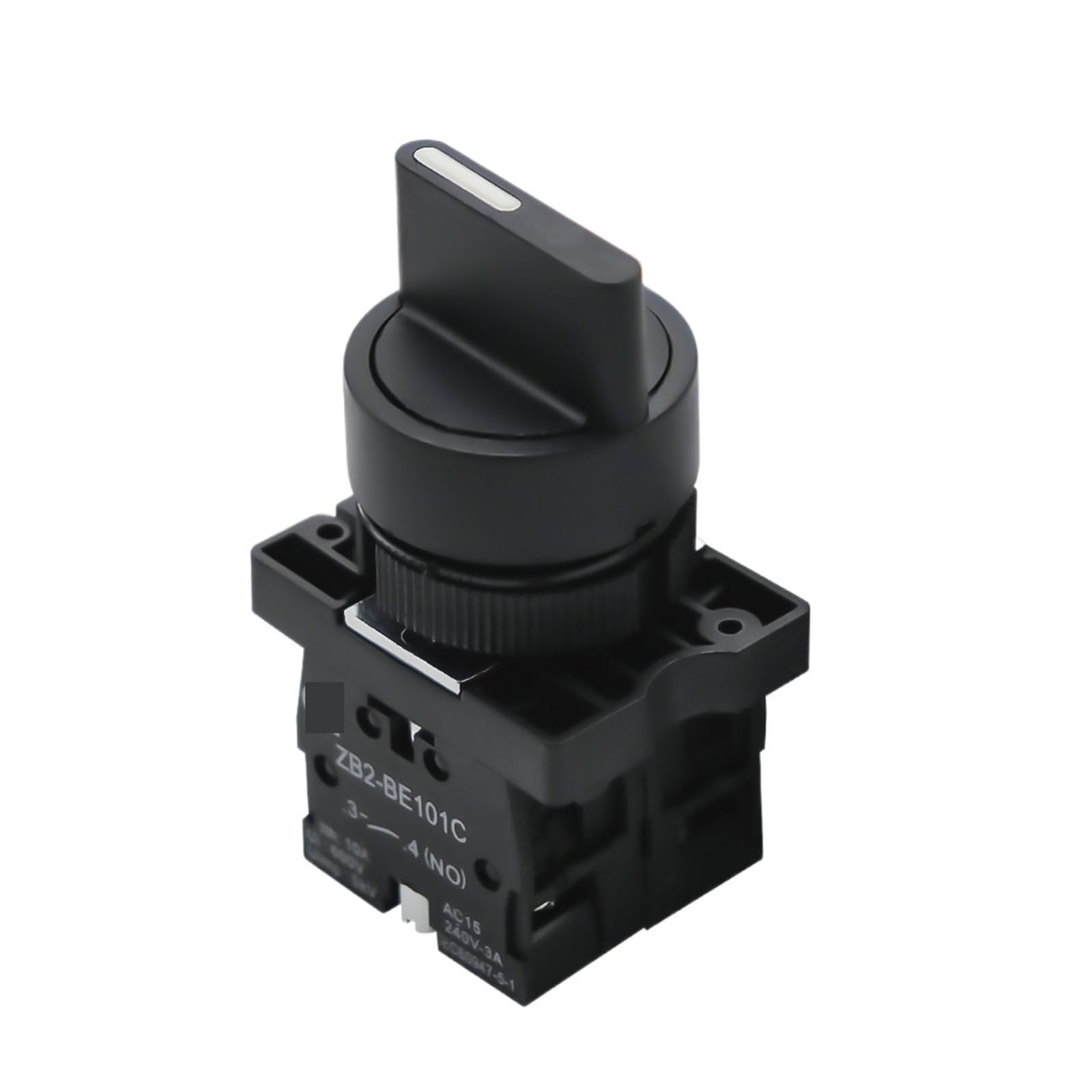 Interrupteur rotatif XB2-ED25 pour piloter les convoyeurs d'ateliers de menuiserie
