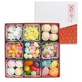 富久屋 京菓子小箱 花の都 1箱 金平糖や京飴やラムネ9種の詰合せ 包装済み ギフトメッセージ対応