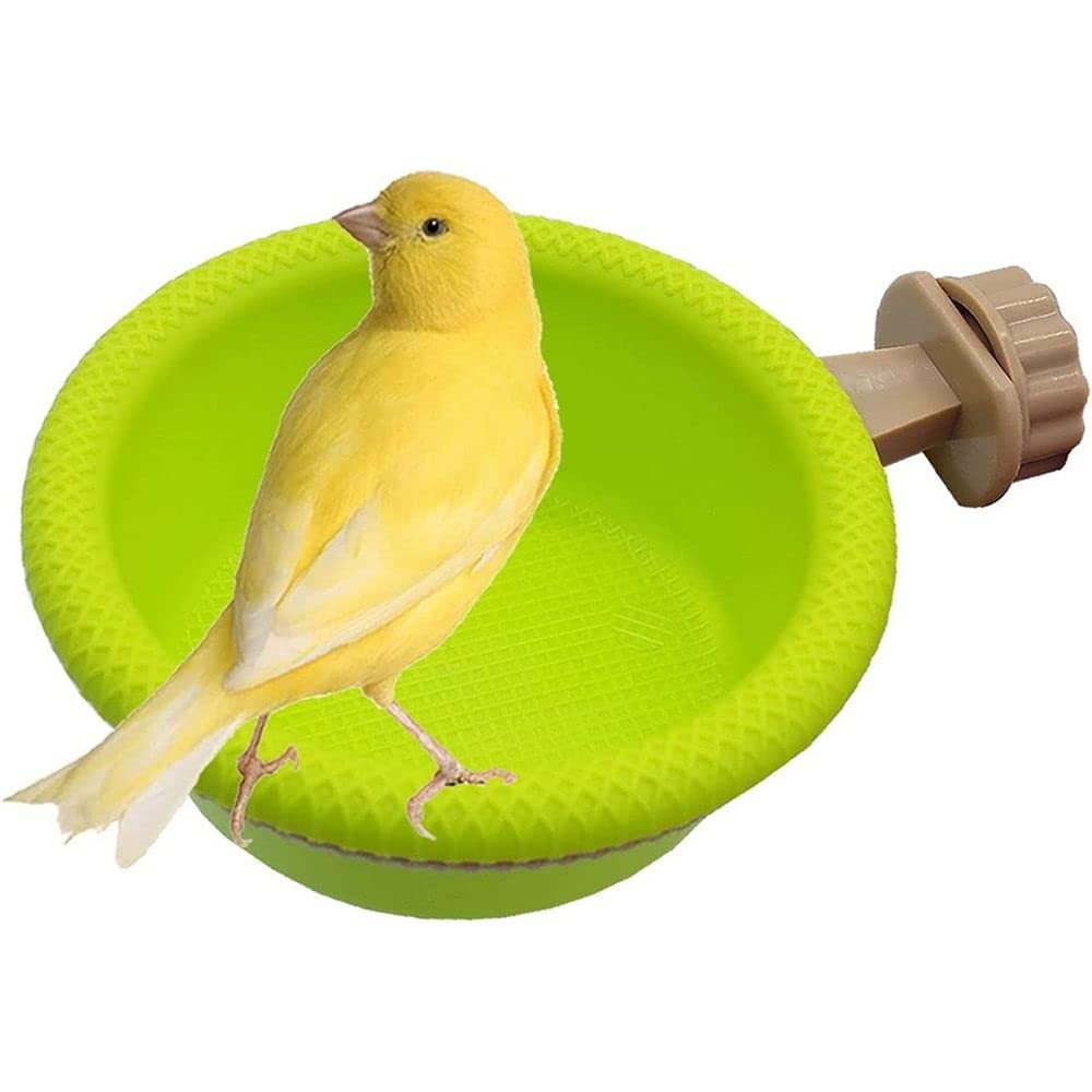 Bird Bath for Cage, Universal Style Small Tub Bowl for Hang Inside Cage Birdbath Shower for Parrot/Parakeets/Cockatiels/Canary/Budgerigar