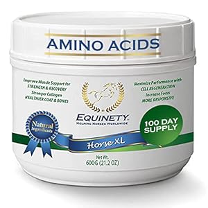 100 Day Supply Horse XL Horse Supplements – W/ 8 Essential Amino Acids to Promote Cellular Repair – No Soy, Sugar & Fillers Coat Defense for Horses – Horse Joint Supplement & Horse Hoof Supplements