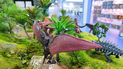 Zappi Co Childrens Pterodactyl black/purple Dinosaur Figure Toy (25.5cm Length) Realistic Detailed Dino Collection for Kids - Image 3