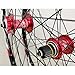 24inch Mountain Bike Wheelset Disc Brake Quick Release Bike Wheels Aluminum Alloy Double Wall Rim Youth Bike Front and Rear Wheels 7/8/9/10/11/12 Speed Cassette 32Holes(Red_24