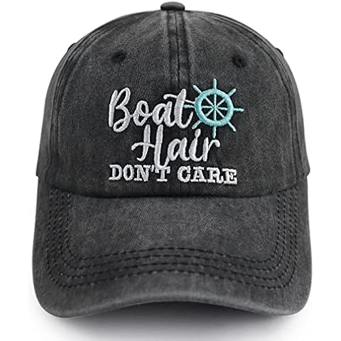 Vxchkerm Boat Hair Don't Care Baseball Cap Cover