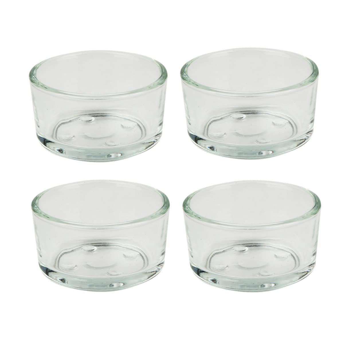 KESYOO 4pcs Reptile Bowl Durable Transparent Glass Feeder for Pets for Lizards Turtles and Crickets and Easy to Clean Feeding Supplies