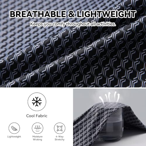 Camiseta polo para hombre WARHORSEE, manga corta, tejido transpirable y con capacidad de absorción de humedad, ideal para golf, sin arrugas y con estiramiento miniatura 6