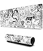 Gaming Mouse Pad animado Ahegao gran tamaño teclado extendido ratón alfombrilla antideslizante juego tapetes de ratón para el Ministerio del Interior ORDENADOR PERSONAL Mesa de escritorio Mouse Pads C