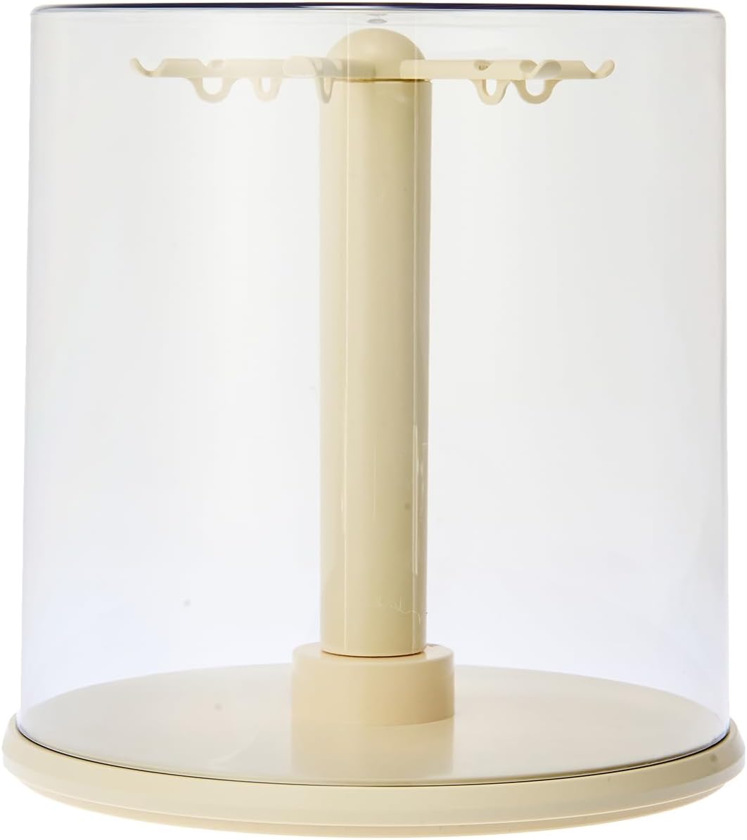 Transparent Rotating Display Box for La Bu Bu - Clear Dustproof Stackable Blind Box Holder Display Case for 5.9-6.7 inch Doll Keychains All-Round Display (NO Dolls)