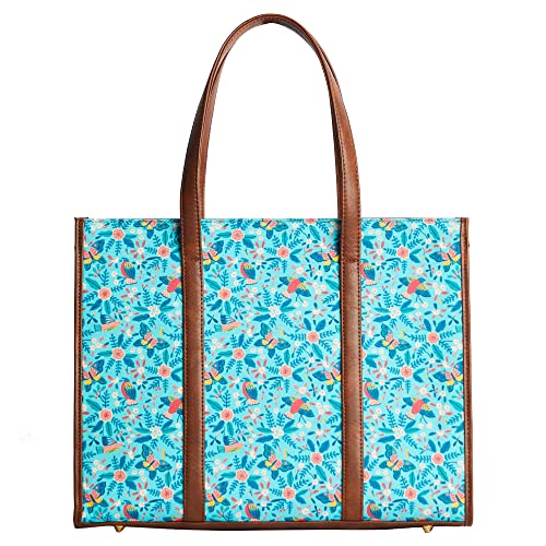 Image of TEAL BY CHUMBAK Laptop Backpack for Women, Stylish Canvas Bag for College, Office, School and Travel, Fits 15-Inch Laptop, Lightweight and Durable with Organizer