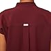 FIGS Rafaela Oversized Scrub Top for Women — Burgundy, M