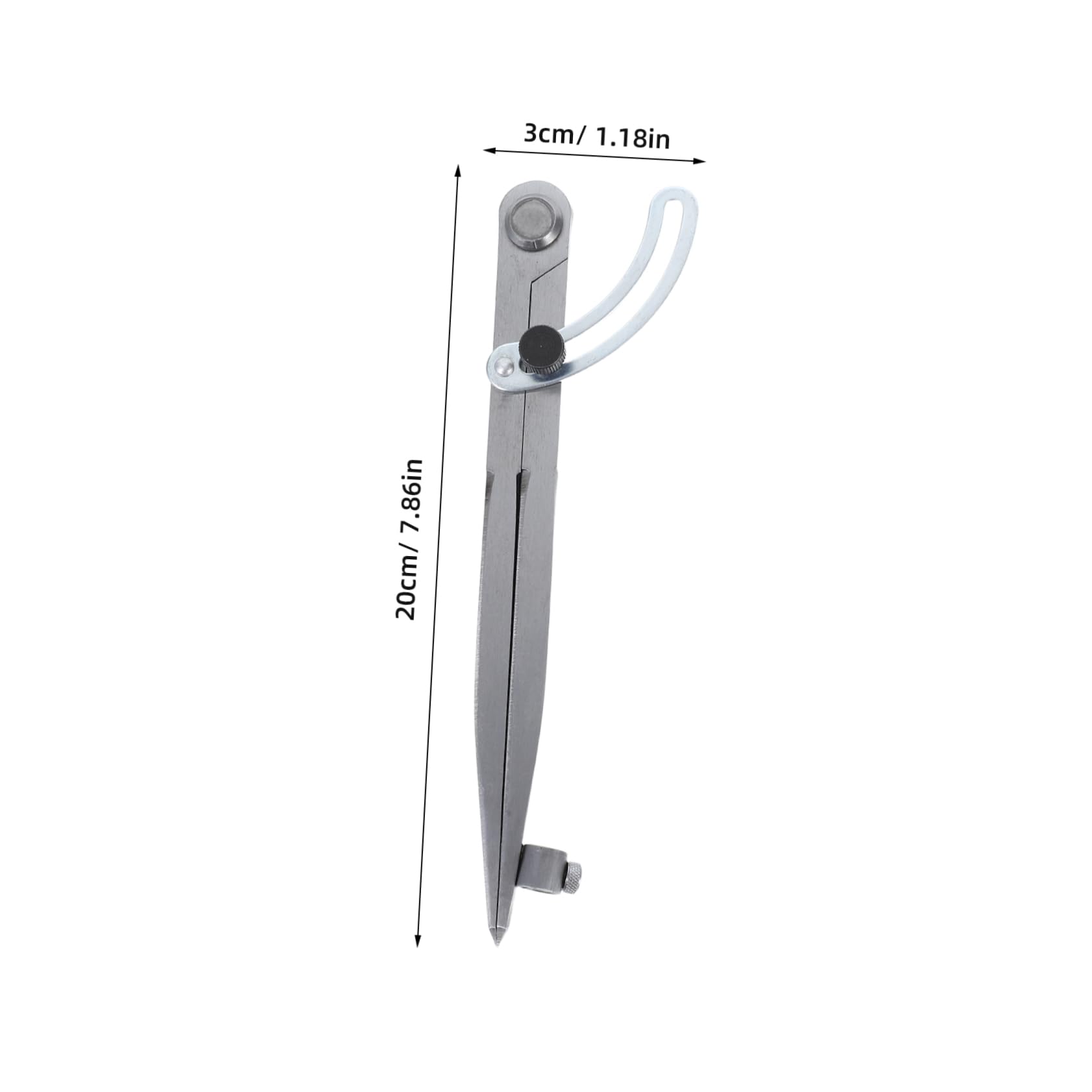HOMSFOU 1 Set Di Compasso Di Precisione Con Portamatite Per Disegno, Geometria, Carpenteria, Ingegneria, Misurazioni Accurate, Accessori